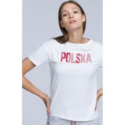 Koszulka kibica damska TSD501 - biały. T-shirty damskie marki 4f. Za 49.99 zł.