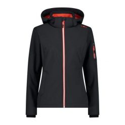 Kurtka damska turystyczna CMP 39A5006. Czarne kurtki sportowe damskie CMP, xl, bez wzorów, bez kaptura, trekkingowe. W wyprzedaży za 314.99 zł.
