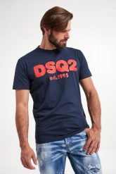 T-shirt męski DSQUARED2. T-shirty męskie Dsquared2, m, bez wzorów, bez kołnierzyka. W wyprzedaży za 733.85 zł.