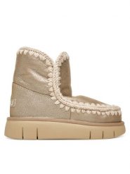 Mou Śniegowce MU.FW531002B Beżowy. Brązowe śniegowce i trapery damskie Mou, ze skóry. Za 1,139.00 zł.