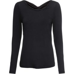 Shirt z dżerseju bonprix czarny. Bluzki damskie marki bonprix. Za 37.99 zł.