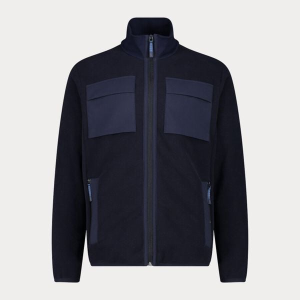 Bluza męska turystyczna CMP 34H0587. Niebieskie bluzy męskie CMP, m, bez wzorów, bez kaptura. Za 340.00 zł.