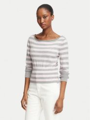 Guess Jeans Sweter W6BR66 Z1616 Szary Regular Fit. Szare swetry damskie Guess Jeans, m, z aplikacjami, z jeansu, bez kołnierzyka, bez ramiączek, bez kaptura. Za 349.99 zł.