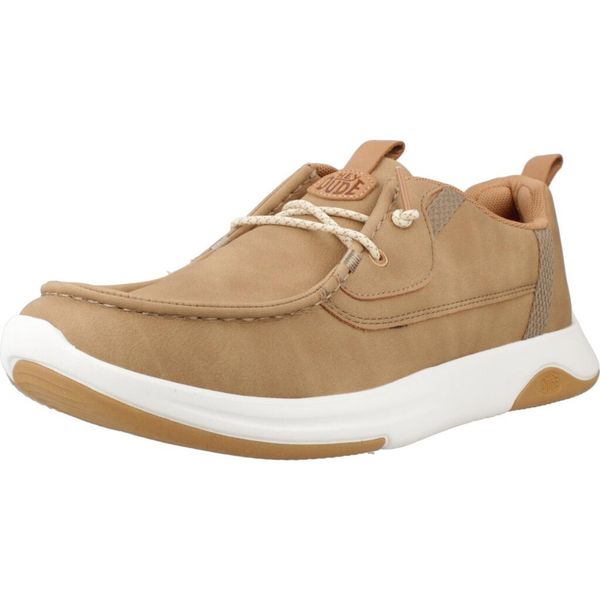 HEYDUDE Męskie Mokasyny Wally Drift Classic. Brązowe mokasyny męskie Hey dude, z materiału, casualowe. Za 289.00 zł.