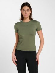 Koszulka damska Hummel Fast. Czarne t-shirty damskie Hummel, l, bez wzorów, z materiału, klasyczne, bez kołnierzyka. Za 138.50 zł.