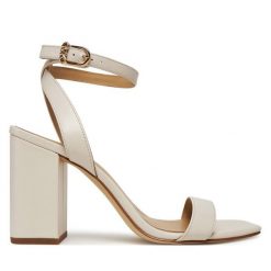 Sandały MICHAEL Michael Kors. Sandały damskie MICHAEL Michael Kors, bez wzorów, bez obcasa, na słupku, bez zapięcia. Za 409.99 zł.