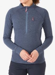Bluza damska bez kaptura Rab Nexus Pull On. Niebieskie bluzy damskie RAB, l, bez wzorów, z materiału, bez kaptura. Za 346.49 zł.