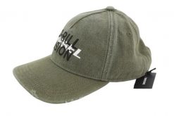 Czapka męska Diesel C-stone One Size baseball, bawełniane logo. Zielone czapki i kapelusze męskie Diesel, na jesień, bez wzorów, z bawełny. Za 284.99 zł.