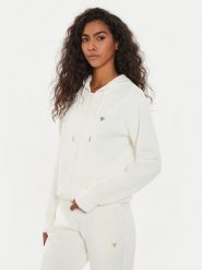 Guess Bluza V4YQ06 KCAY2 Écru Regular Fit. Bluzy damskie Guess, xxs, z aplikacjami, z syntetyku, bez kaptura. Za 269.99 zł.