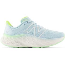 Buty damskie New Balance Fresh Foam More v4 WMORCK4 – niebieskie. Niebieskie obuwie sportowe damskie New Balance, bez wzorów, z syntetyku, do biegania. Za 349.99 zł.