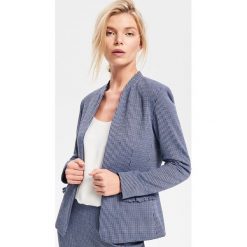 Marynarka w pepitkę - Niebieski. Żakiety damskie marki bonprix. Za 119.99 zł.