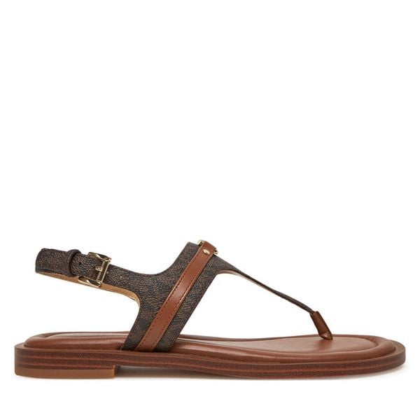 Sandały MICHAEL Michael Kors. Brązowe sandały damskie MICHAEL Michael Kors, bez wzorów, bez obcasa, na płaskiej podeszwie, bez zapięcia. Za 399.99 zł.