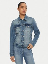 Tommy Jeans Kurtka jeansowa Classic DW0DW19858 Niebieski Regular Fit. Niebieskie kurtki damskie Tommy Jeans, m, bez wzorów, z bawełny, bez kaptura. Za 419.99 zł.