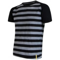 Sensor Koszulka Termoaktywna Merino Wool Active M Paski Black S. Czarne koszulki sportowe męskie Sensor, z materiału, z krótkim rękawem. Za 195.00 zł.