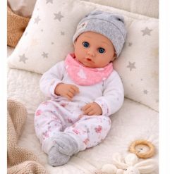 Lalka Bobas Z Akcesoriami Do Karmienia Śliniaczek Czapeczka 28 cm. Śliniaki dla dzieci LEANToys, bez wzorów. Za 56.59 zł.