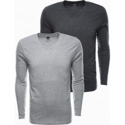 Ombre Zestaw longsleeve męski z długim rękawem - mix 2-pak V1 Z41 XL. Bluzki z długim rękawem męskie Ombre, m, bez wzorów, bez kołnierzyka. Za 139.99 zł.