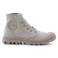 Buty Palladium Mono Chrome 73089-272-M zielone. Zielone trampki męskie bez wzorów, z gumy, vintage, bez zapięcia. Za 476.57 zł.