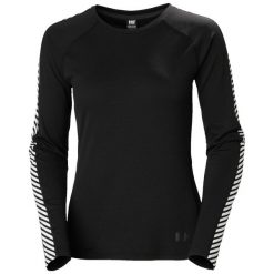Bluza damska Helly Hansen lifa active stripe crew. Czarne bluzy damskie Helly Hansen, xl, bez wzorów, bez kaptura. Za 263.50 zł.