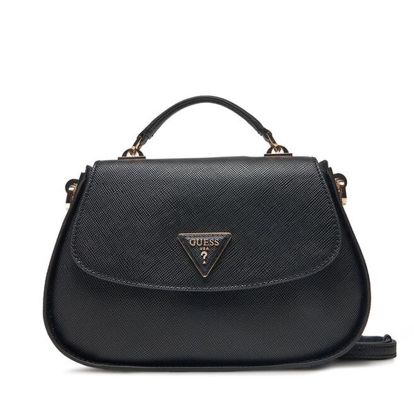 Torebka Guess. Czarne torebki do ręki damskie Guess, z aplikacjami, klasyczne, bez dodatków. Za 329.99 zł.