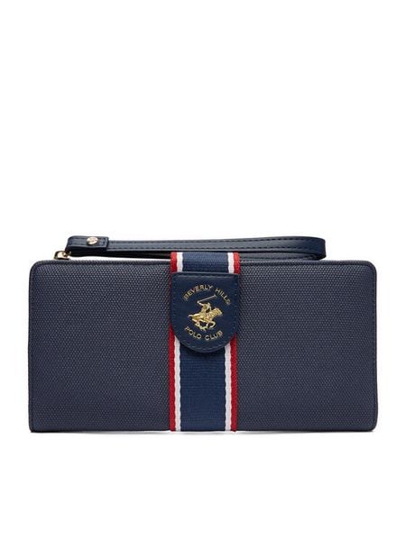 Beverly Hills Polo Club Portfel CEO-BHPC-W1-006-AW25 Granatowy. Niebieskie portfele damskie Beverly Hills Polo Club, bez wzorów, z materiału. Za 79.99 zł.