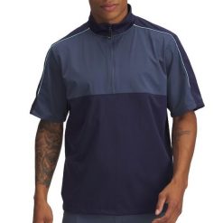 Męska koszulka polo Under Armour Drive granatowa. Niebieskie koszulki polo męskie Under Armour, m, bez wzorów, z materiału, klasyczne, bez ramiączek. Za 255.90 zł.