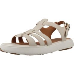 Sandały GEOX D NEBULA 2.0 C S Beżowy. Brązowe sandały damskie Geox, bez wzorów, ze skóry, bez obcasa, bez zapięcia. Za 352.99 zł.