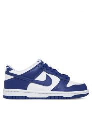 Nike Sneakersy Dunk Low (GS) FB9109 131 Biały. Białe buty sportowe dziewczęce Nike, bez wzorów, ze skóry, bez zapięcia. Za 419.99 zł.