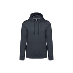 Bluza z kapturem Kariban. Szare bluzy męskie KARIBAN, m, bez wzorów, z kapturem. Za 208.00 zł.