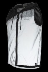 WOWOW kurtka odblaskowa Cross Hill unisex, kaptur na kask, L. Szare kurtki damskie WOWOW, l, bez wzorów, z materiału, z kapturem. Za 276.95 zł.