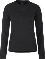 Craft Damska koszulka z długim rękawem Craft ADV ESSENCE LS TEE 2 W czarny rozmiar XL. Czarne t-shirty damskie Craft, xl, bez wzorów, bez kołnierzyka. Za 147.61 zł.