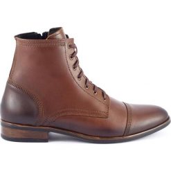 KENT Sztyblety zimowe 287D Brązowe. Brązowe botki męskie na zimę, bez wzorów, z kauczuku, eleganckie, bez zapięcia. Za 438.49 zł.