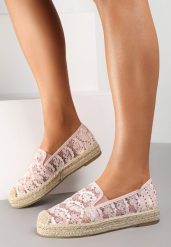 Różowe Espadryle Sofitheme. Czerwone espadryle damskie Renee, na lato, bez wzorów, z koronki, klasyczne, bez obcasa, na płaskiej podeszwie, bez zapięcia. Za 84.99 zł.