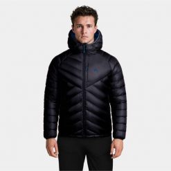 Kurtka męska puchowa Alpinus Oronaye. Czarne kurtki sportowe męskie Alpinus, m, bez wzorów, z puchu, trekkingowe. Za 699.00 zł.