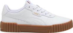 Buty damskie Puma Carina 3.0 białe 400365 07 38. Białe obuwie sportowe damskie Puma, bez wzorów. Za 210.81 zł.