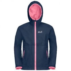 Kurtka uniwersalna dziewczęca Jack Wolfskin 16048151024. Niebieskie kurtki i płaszcze dla dziewczynek Jack Wolfskin, bez wzorów, z materiału, długie, z kapturem. Za 399.99 zł.
