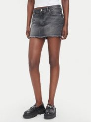 Juicy Couture Spódnica jeansowa JCDGS126958 Szary Regular Fit. Szare spódnice damskie Juicy Couture, bez wzorów, z jeansu. Za 349.99 zł.