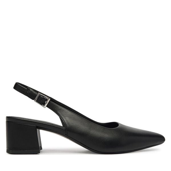 Czółenka Vagabond Shoemakers. Czarne czółenka damskie Vagabond Shoemakers, bez wzorów, bez obcasa, bez zapięcia. Za 413.99 zł.