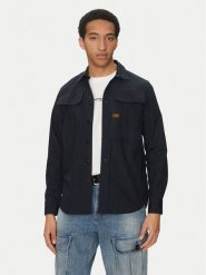 G-Star Raw Koszula Cpo Utility D26470-C973 C742 Granatowy Regular Fit. Niebieskie koszule męskie G-Star Raw, m, bez wzorów, z bawełny, retro, bez kołnierzyka, bez ramiączek. Za 399.99 zł.