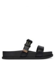 Armani Exchange Klapki XW002575 AF21266 UC001 Czarny. Czarne klapki damskie Armani Exchange, bez wzorów, ze skóry, bez obcasa. Za 609.99 zł.