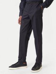 BOSS Spodnie materiałowe C-Perin 50555842 Granatowy Slim Fit. Niebieskie spodnie materiałowe męskie Boss, m, bez wzorów, z materiału. Za 749.99 zł.