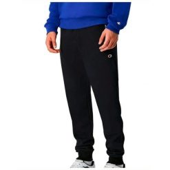 Spodnie sportowe męskie Champion Rib Cuff. Czarne spodnie sportowe męskie Champion, m, bez wzorów, z dresówki. Za 247.90 zł.
