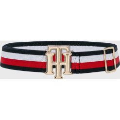 Tommy Hilfiger - Pasek. Szare paski damskie Tommy Hilfiger, bez wzorów, z materiału. Za 219.90 zł.