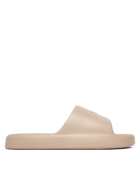 Guess Klapki F6GZ04 BB00F Beżowy. Brązowe klapki męskie Guess, z syntetyku. Za 115.99 zł.