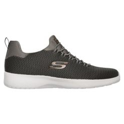 Buty do chodzenia męskie Skechers Dynamight. Zielone buty sportowe męskie Skechers, z materiału, bez zapięcia, trekkingowe. Za 219.99 zł.