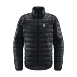 Kurtka puchowa męska Haglofs L.I.M Down Jacket. Czarne kurtki sportowe męskie Haglöfs, l, bez wzorów, z puchu, trekkingowe. Za 890.99 zł.