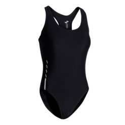 Damski kostium kąpielowy 1-częściowy Joma Shark III. Czarne kostiumy jednoczęściowe damskie 909, l, bez wzorów, z materiału, sportowe, na fitness i siłownię. Za 278.50 zł.