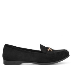 Loafersy DeeZee. Czarne mokasyny damskie DeeZee. Za 89.99 zł.