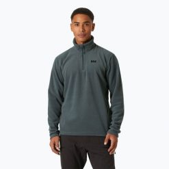 Bluza trekkingowa męska Helly Hansen Daybreaker 1/2 Zip. Szare bluzy męskie Helly Hansen, m, bez wzorów, bez kaptura, trekkingowe. Za 209.99 zł.