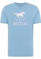Męski T-Shirt Mustang Style Alex Faded Denim 1017993 5124. T-shirty męskie Mustang, m, bez wzorów, z denimu, bez kołnierzyka. Za 79.99 zł.