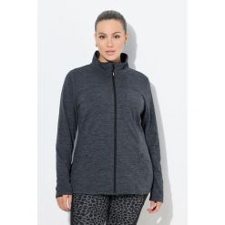 Damskie Bluza funkcyjna wąski krój stójka długi rękaw. Czarne bluzy damskie Ulla Popken, plus size, bez wzorów, z elastanu, bez kaptura. W wyprzedaży za 279.99 zł.